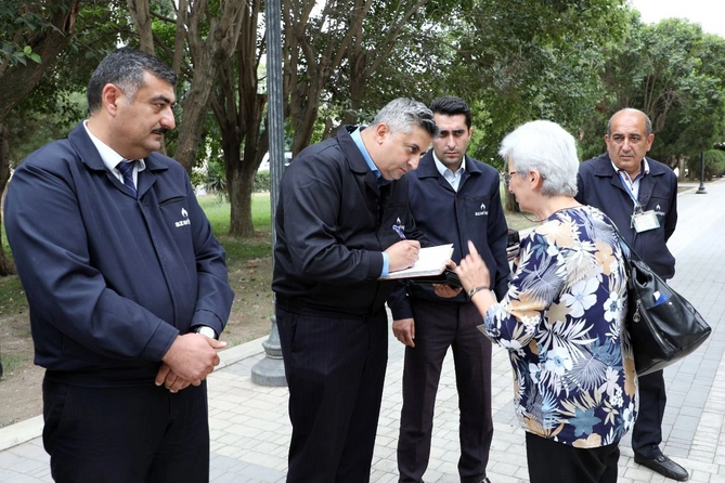 Gəncə şəhərində qaz təsərrüfatı ilə bağlı 14 müraciət dinlənildi — FOTOLAR