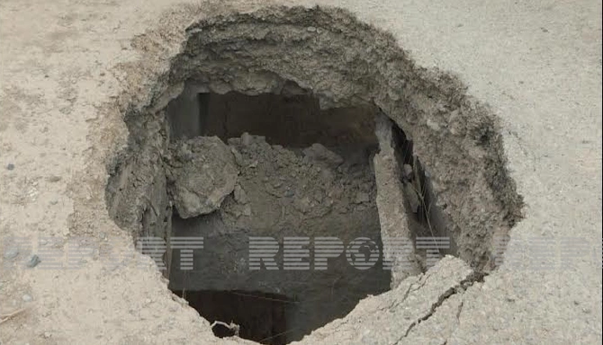 Sabirabadda körpü uçub, kəndlərlə əlaqə məhdudlaşıb — FOTOLAR