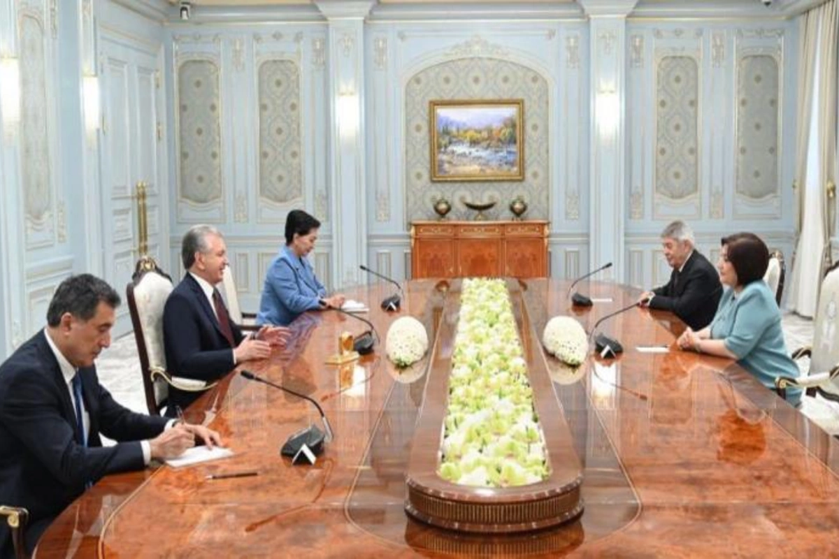 Sahibə Qafarova Özbəkistan Prezidenti ilə görüşüb