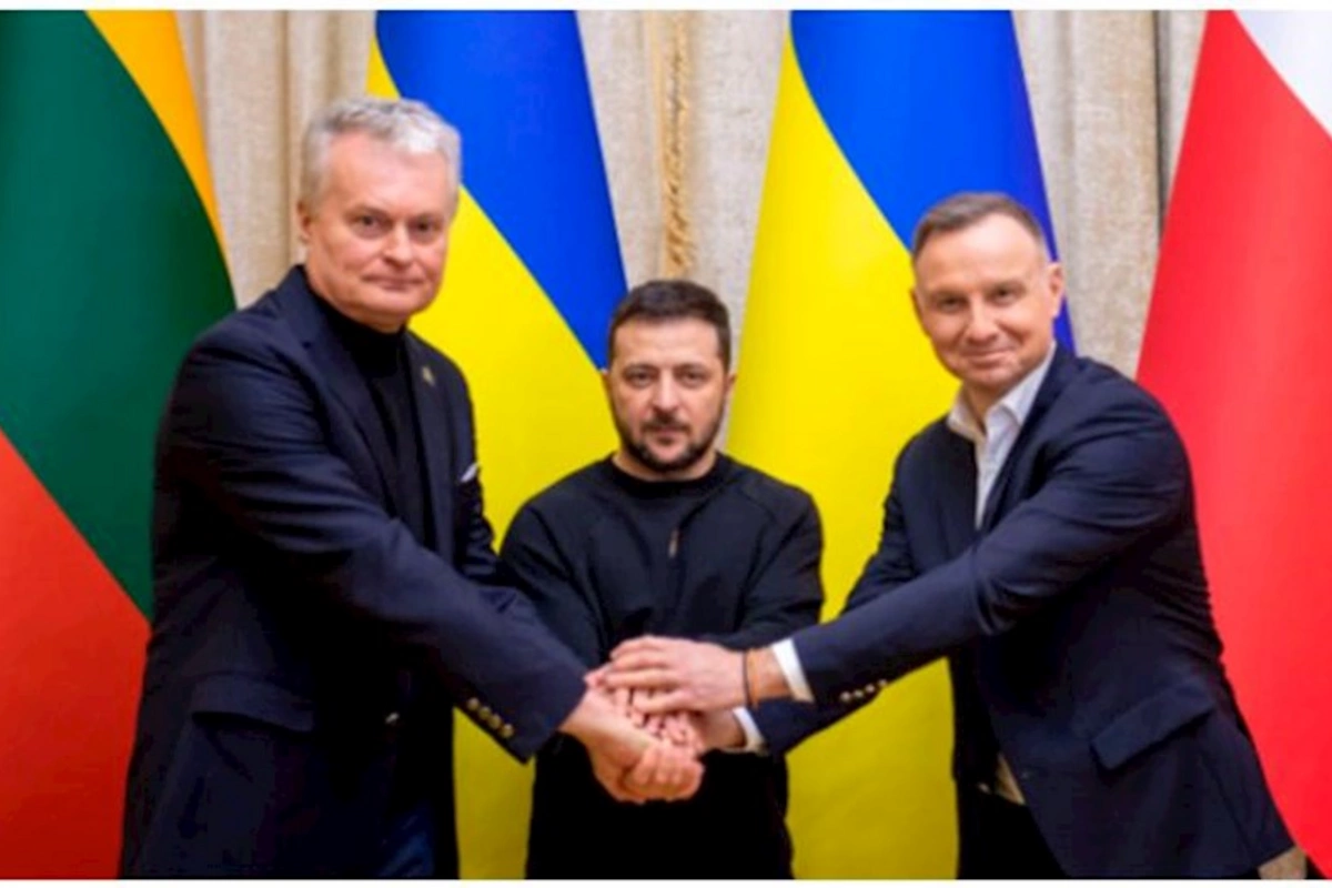 Ukrayna, Polşa və Litva prezidentləri birgə bəyannamə imzaladılar