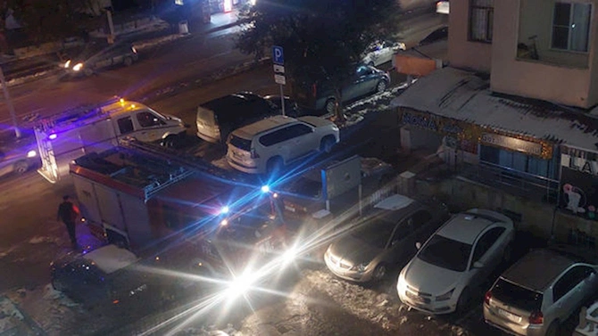 Bakıda binada qaz sızması olub, sakinlər təxliyyə edilib — FOTOLAR