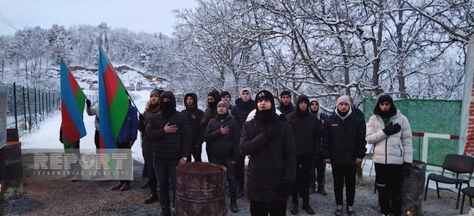 Xankəndi-Laçın yolundakı aksiyanın 33-cü günü — FOTO Xankəndi-Laçın yolundakı aksiyanın 33-cü günü — FOTO