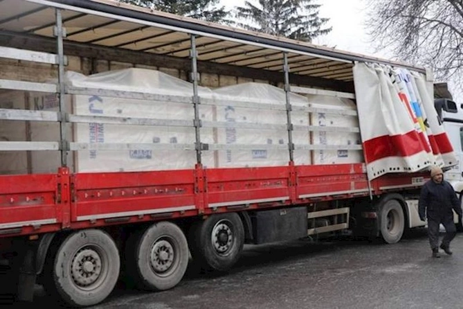 Azərbaycanın göndərdiyi humanitar yardımın ikinci hissəsi Ukraynaya çatdırılıb — FOTO