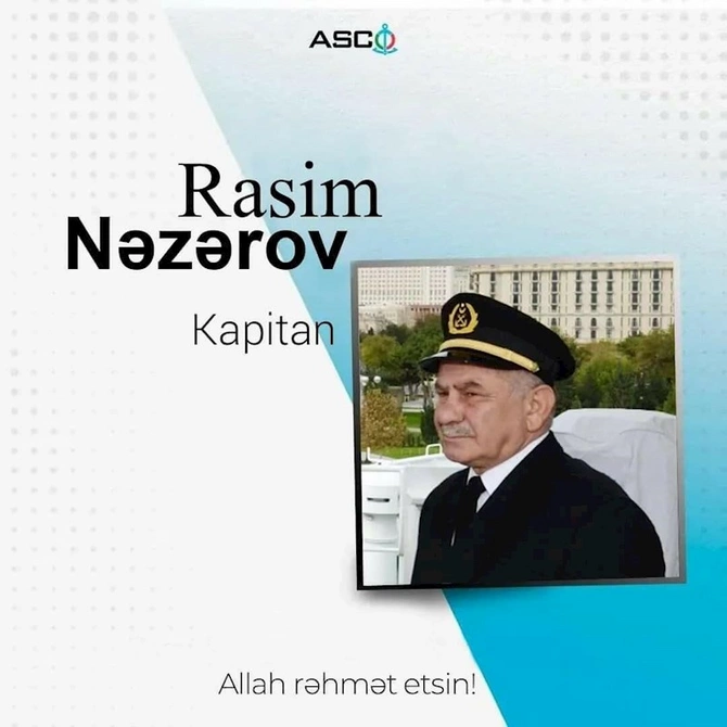 Veteran dənizçi Rasim Nəzərov VƏFAT ETDİ — FOTO Veteran dənizçi Rasim Nəzərov VƏFAT ETDİ — FOTO