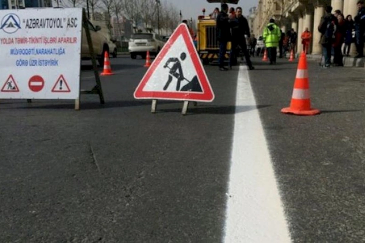 Sürücülərin nəzərinə: Bu yolda hərəkət məhdudlaşdırılır