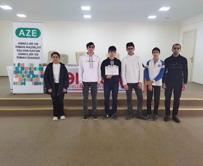 Salyanda Xəmsə Milli İntellektual oyunu üzrə rayon birinciliyi keçirilib — FOTO Salyanda Xəmsə Milli İntellektual oyunu üzrə rayon birinciliyi keçirilib — FOTO