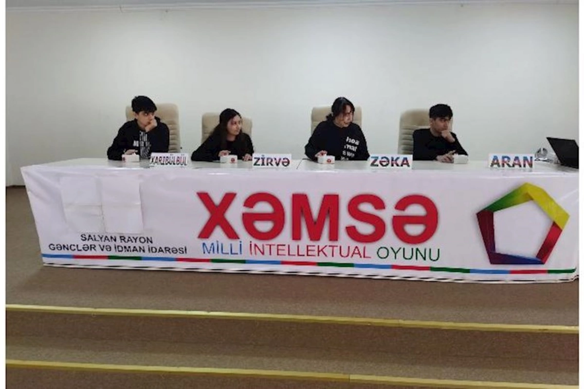 Salyanda Xəmsə Milli İntellektual oyunu üzrə rayon birinciliyi keçirilib — FOTO