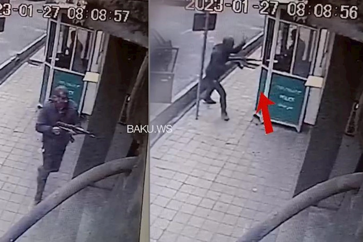 Səfirliyimizin qarşısında olan iranlı polis niyə terrorçunu zərərsizləşdirmir? — ANBAAN VİDEO