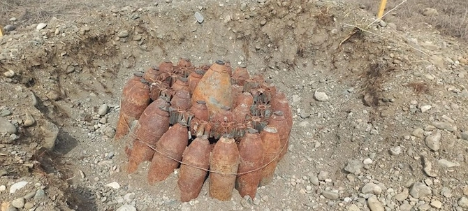 Ağdamda ölümcül gücə malik partlayıcı qurğular aşkarlanıb — FOTO