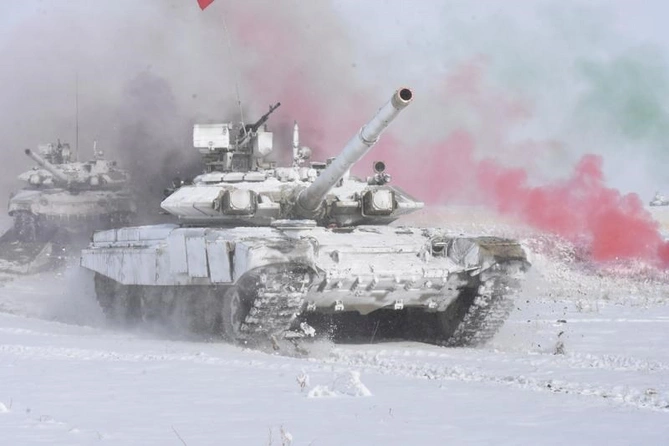 Azərbaycan tankları Türkiyədəki təlimlərdə — FOTOLAR