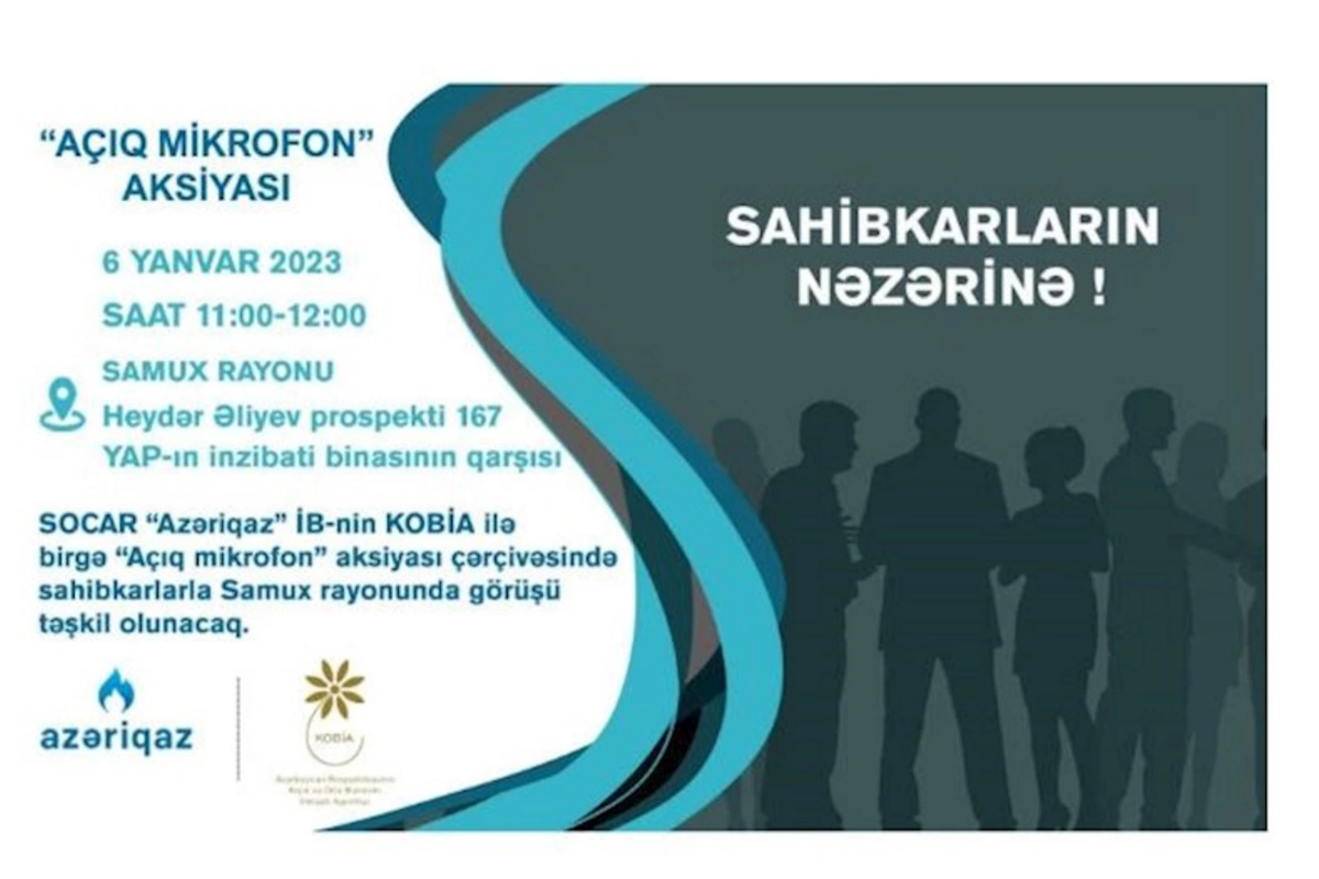 “Azəriqaz” Samuxda sahibkarlarla görüşəcək