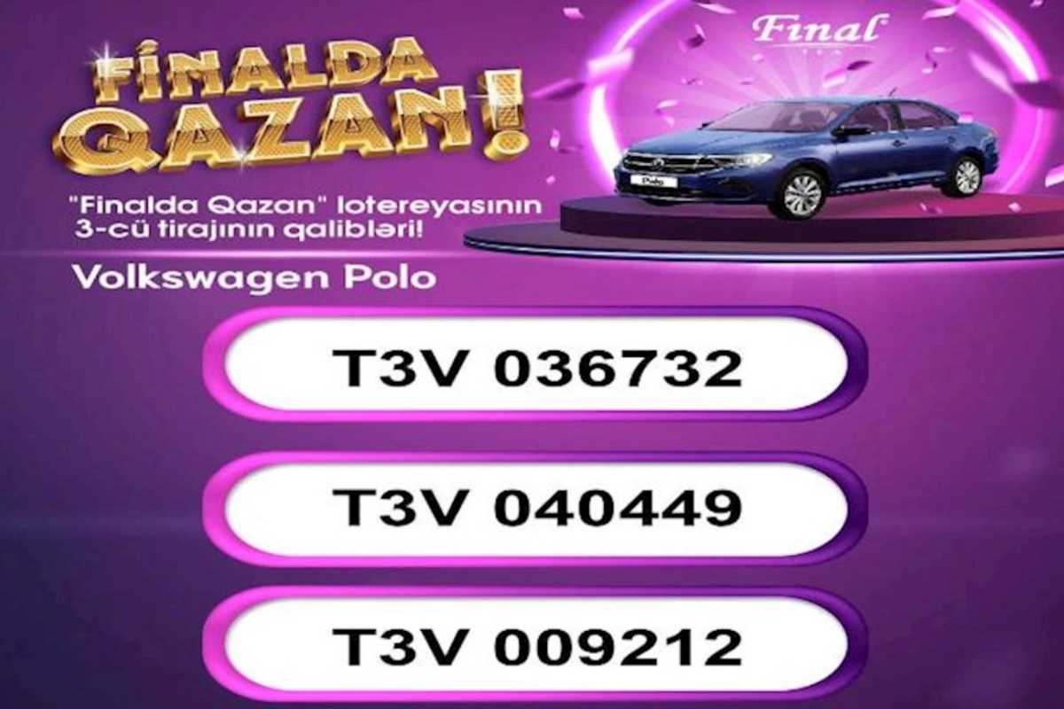 “Final çay iç, Finalda qazan!” lotereyasının üçüncü tirajının qalibləri müəyyənləşib — FOTOLAR