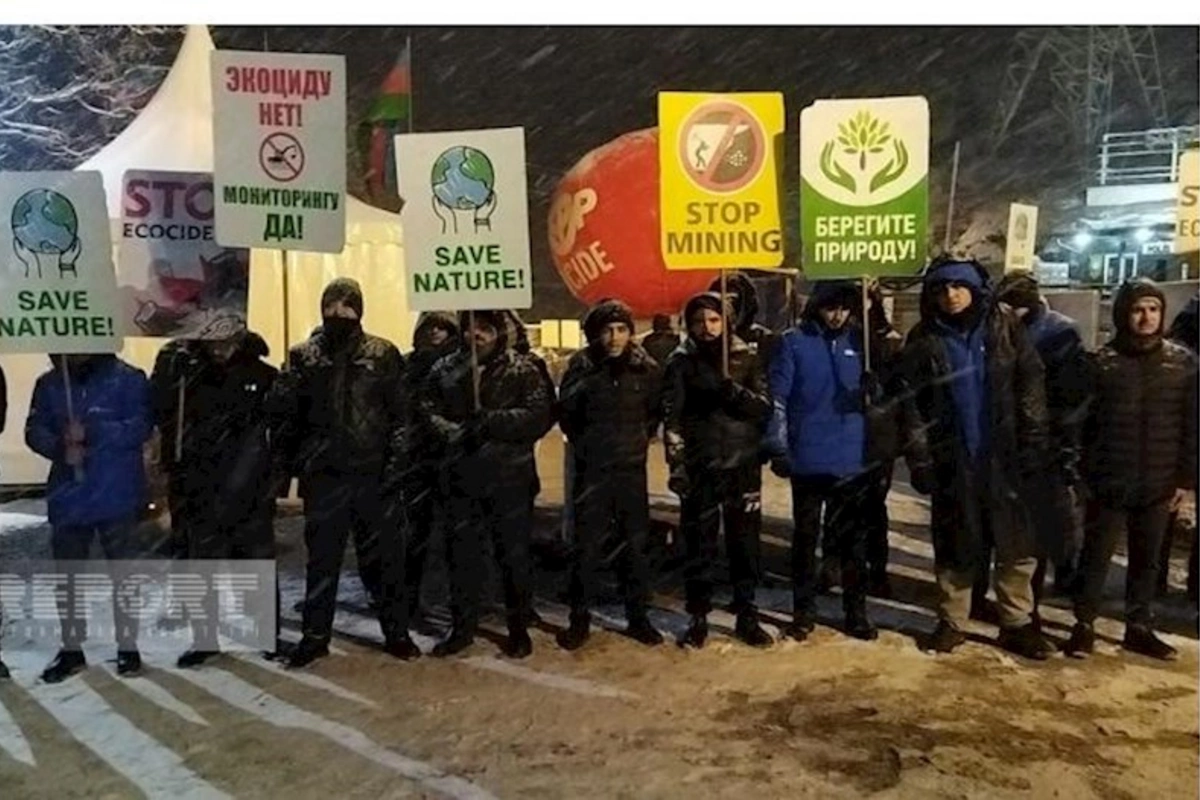 Qar yağmağına baxmayaraq, Xankəndi-Laçın yolunda aksiya 29 gündür davam edir — FOTO