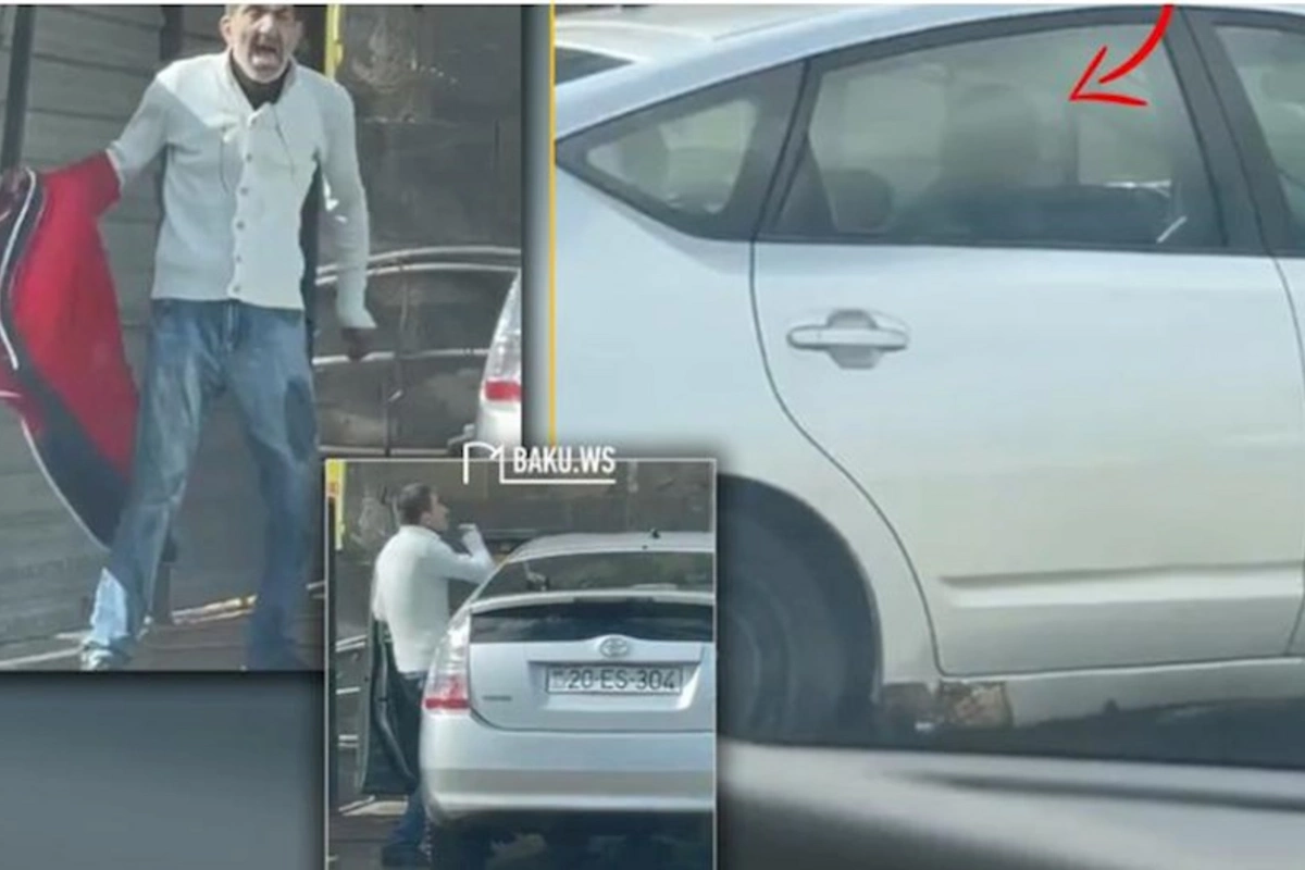 Prius sürücüsünün bu görüntüsü həyəcana səbəb oldu — DYP hərəkətə keçdi (VİDEO)