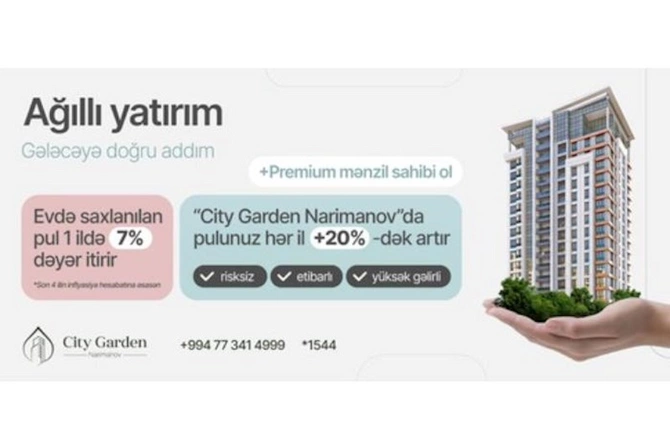 Ağıllı yatırım edib 30000 AZN-dək qazanc götürmək fürsəti