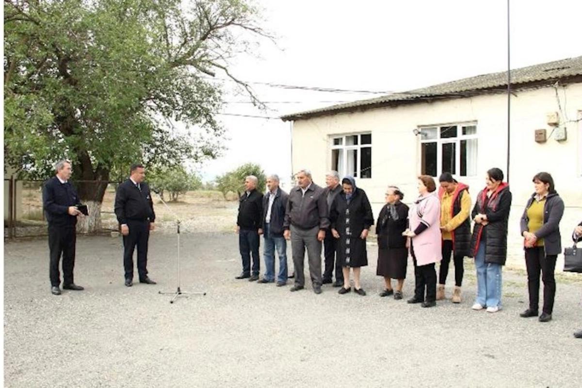 Səyyar qəbul otağı Goranboy rayonunun Boluslu kəndində quruldu — FOTOLAR