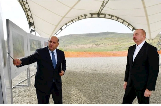 Füzulinin Qoçəhmədli kəndinin təməli qoyuldu — YENİLƏNİB