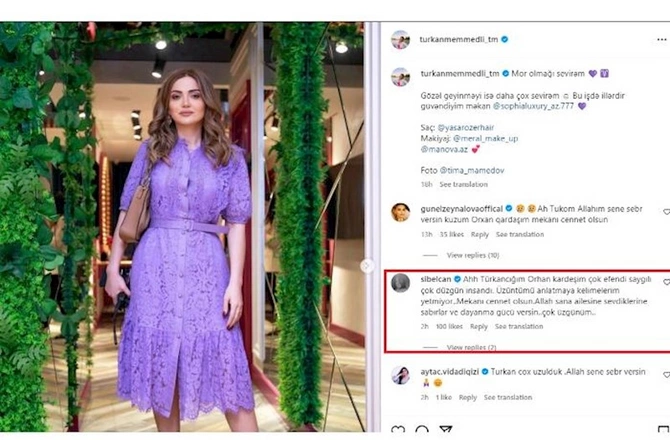 Sibelcan Orxan Məmmədlinin ailəsinə başsağlığı verdi — FOTO