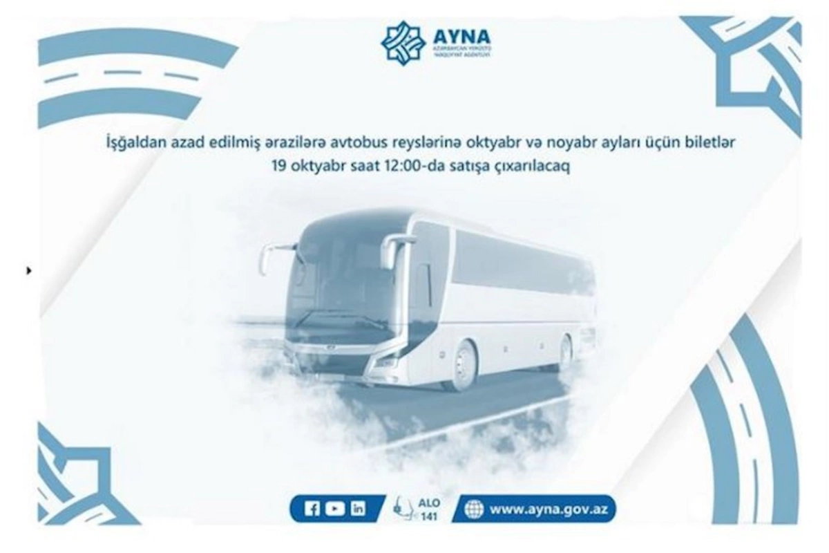 Qarabağa oktyabr-noyabr ayları üçün biletlər satışa çıxarıldı