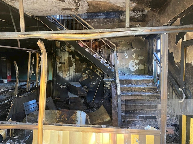 Şərurda restoran yanıb — FOTO