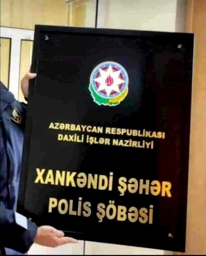 Xankəndi Şəhər Polis Şöbəsi yaradıldı — FOTO Xankəndi Şəhər Polis Şöbəsi yaradıldı — FOTO