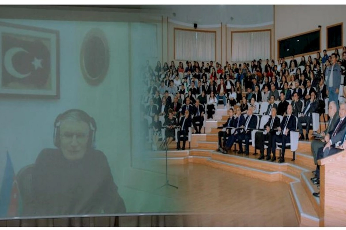 “Naxçıvan” Universitetində Əziz Səncərlə onlayn görüş KEÇİRİLDİ — FOTOLAR