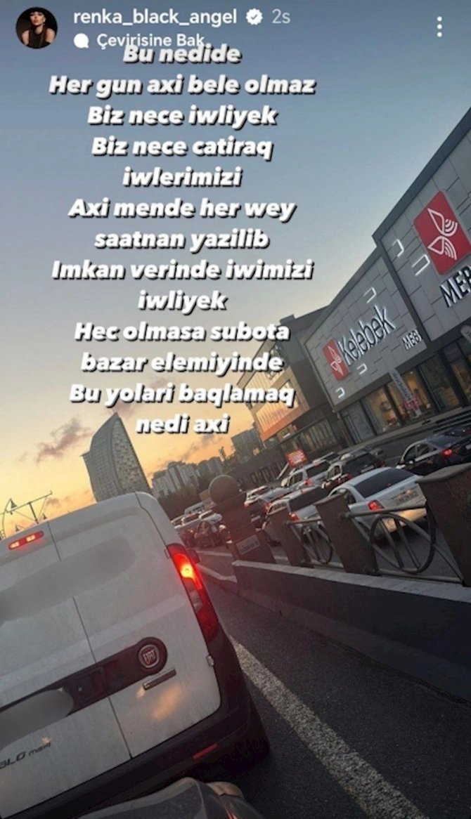 Belə olmaz axı, necə işləyək? — Renka şikayətləndi