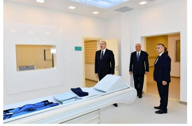 Prezident Sumqayıt Şəhər Xəstəxanasının yeni binasının açılışında — YENİLƏNİB (FOTOLAR)
