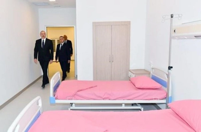 Prezident Sumqayıt Şəhər Xəstəxanasının yeni binasının açılışında — YENİLƏNİB (FOTOLAR)