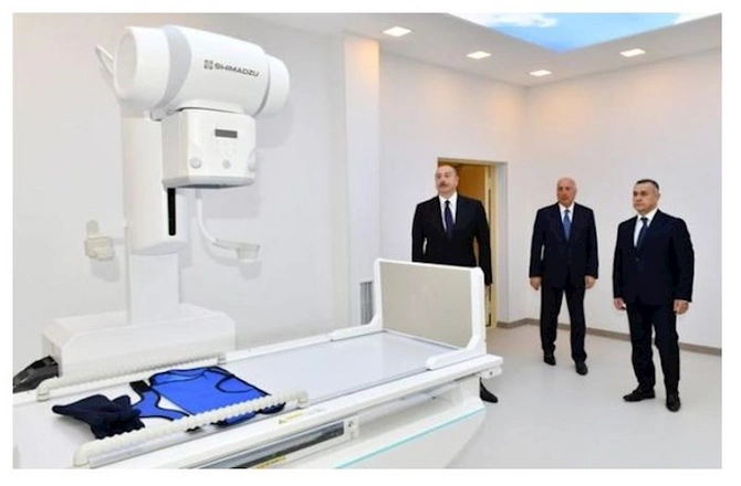 Prezident Sumqayıt Şəhər Xəstəxanasının yeni binasının açılışında — YENİLƏNİB (FOTOLAR)
