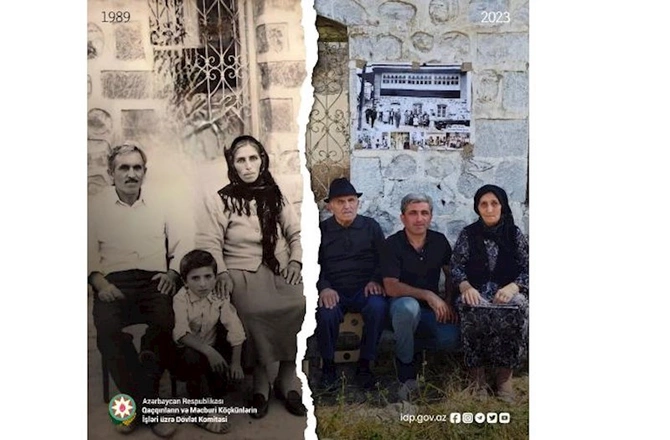 Laçınlı ailə 34 il sonra eyni fotonu təkrarladı