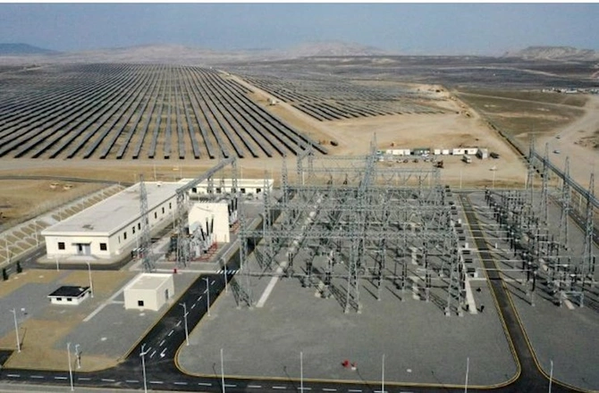 Prezident Qaradağ Günəş Elektrik Stansiyasının açılışında — YENİLƏNİB (FOTOLAR)