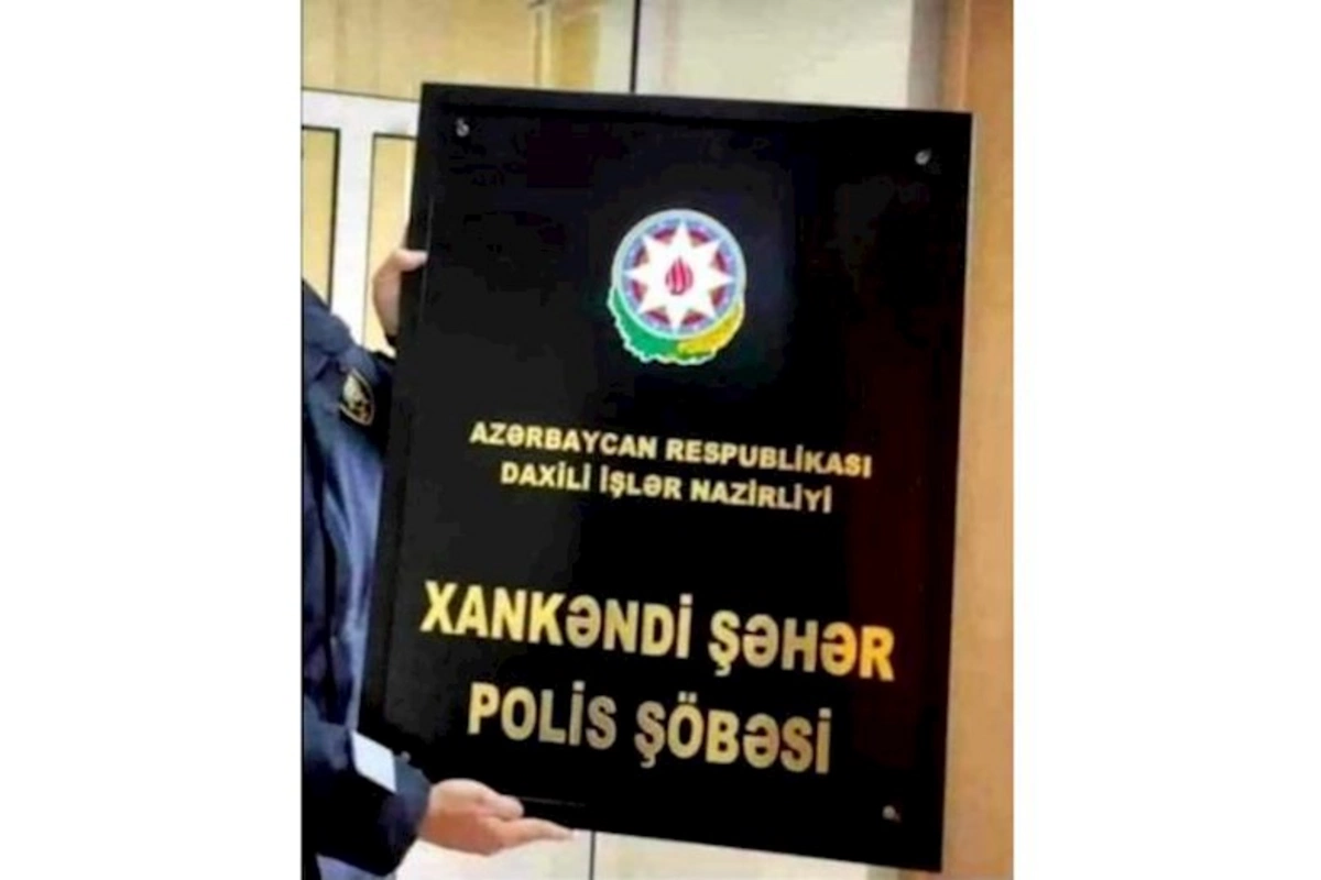 Xankəndi şəhər polis şöbəsi YARADILDI