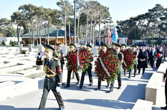 Abşeronda antiterror tədbiri şəhidləri anıldı — FOTOLAR