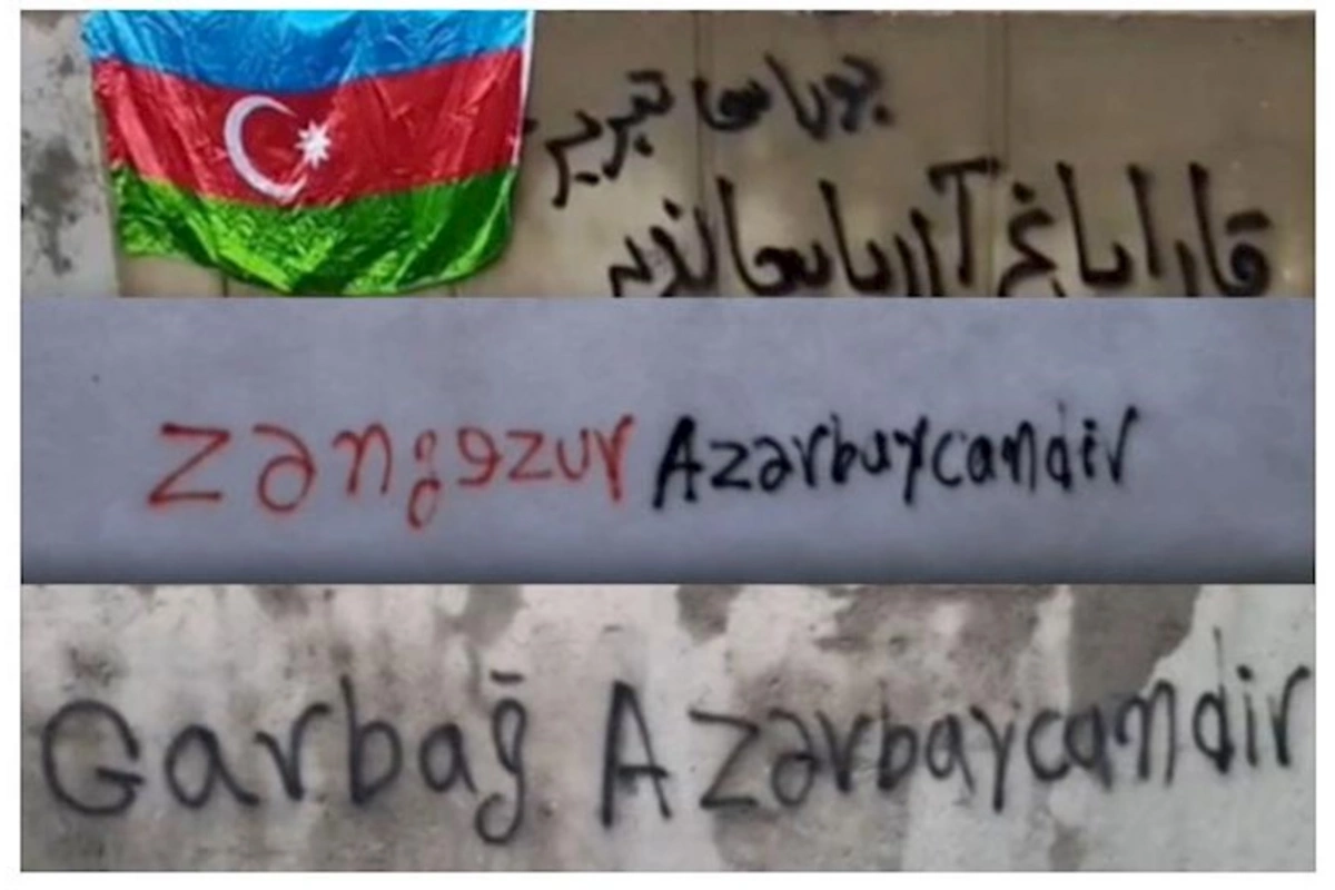 Təbrizdə Azərbaycan bayrağı dalğalandırıldı — VİDEO
