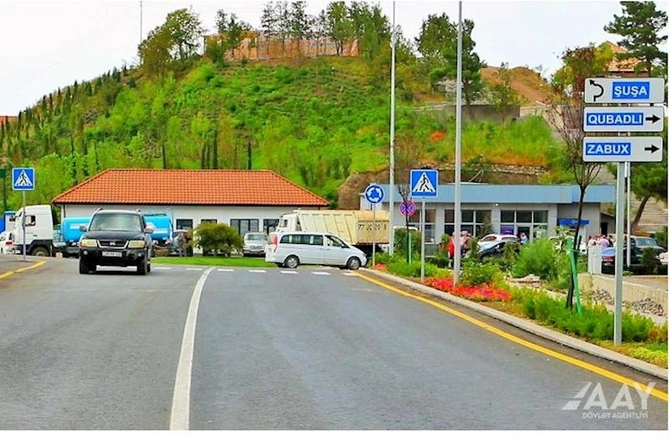 Laçında şəhərdaxili yollar asfaltlanır — VİDEO/FOTO