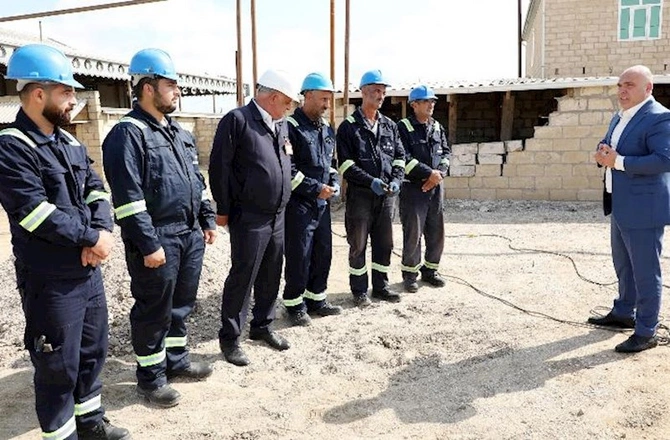 Xıdırlı, Beştalı və Xəlfəli kəndlərində aparılan qazlaşma işləri ilə tanışlıq — FOTO
