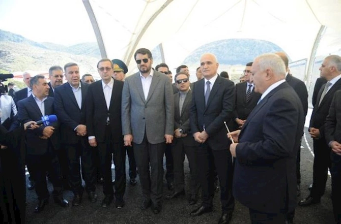 Azərbaycanla İran arasında körpünün təməli qoyuldu — FOTO