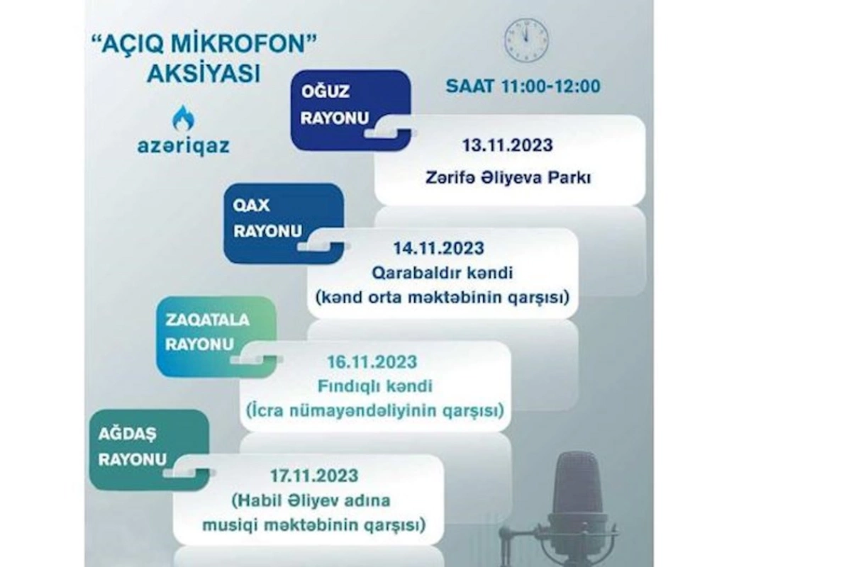 Azəriqaz İB-nin Açıq mikrofon aksiyası davam edir