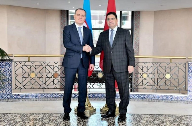 Ceyhun Bayramov mərakeşli həmkarı ilə görüşdü