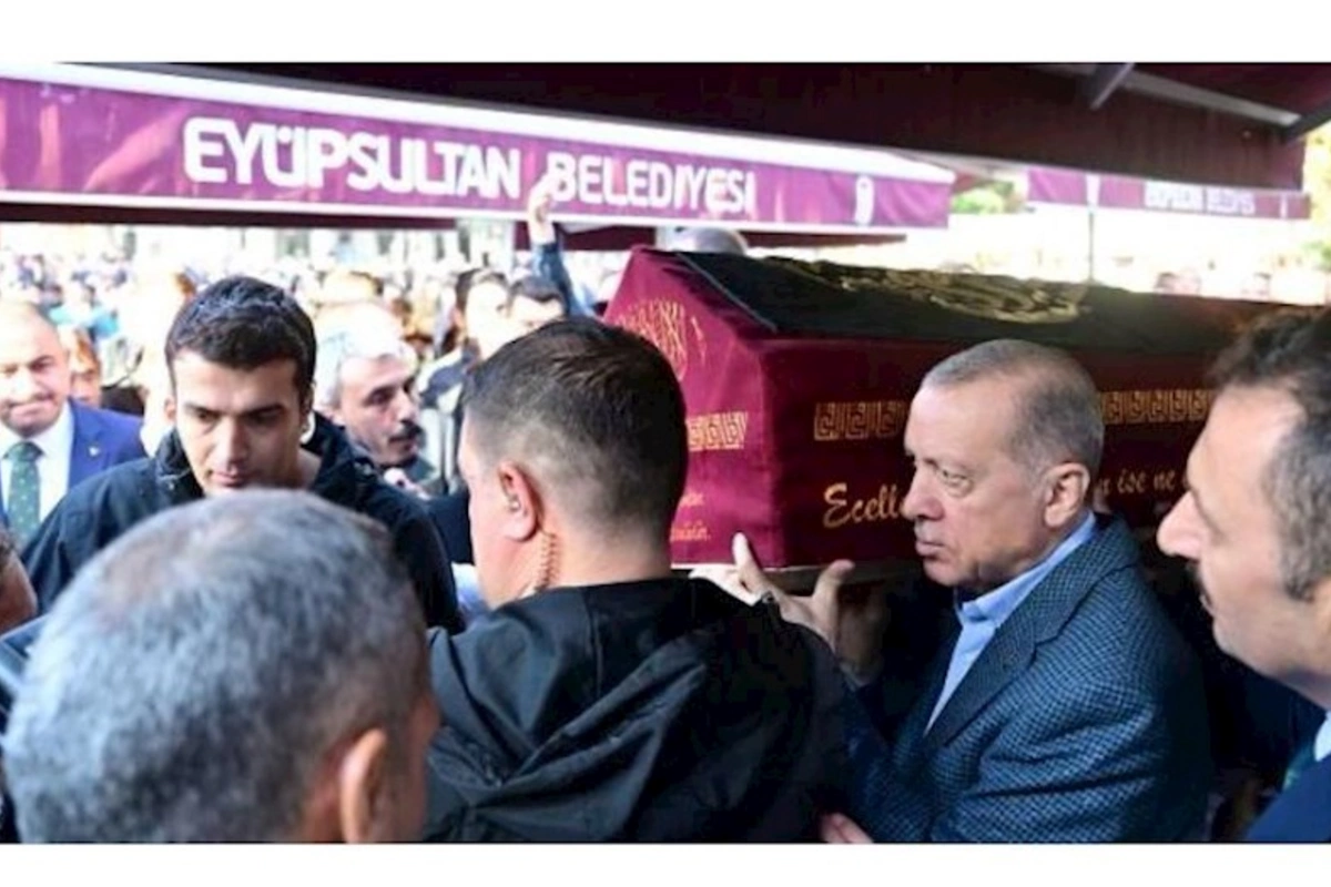 Prezident Ərdoğan dəfn mərasimində iştirak edib