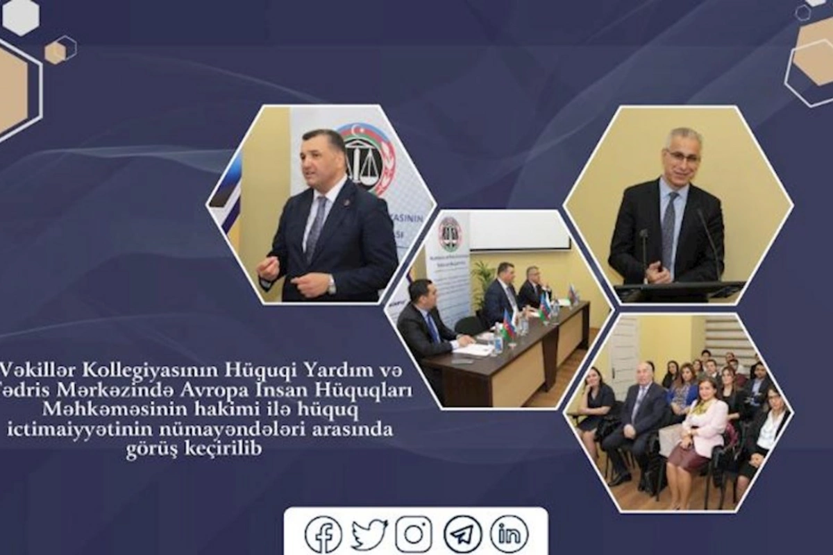 Avropa İHM-in hakimi ilə hüquq ictimaiyyəti arasında görüş keçirilib