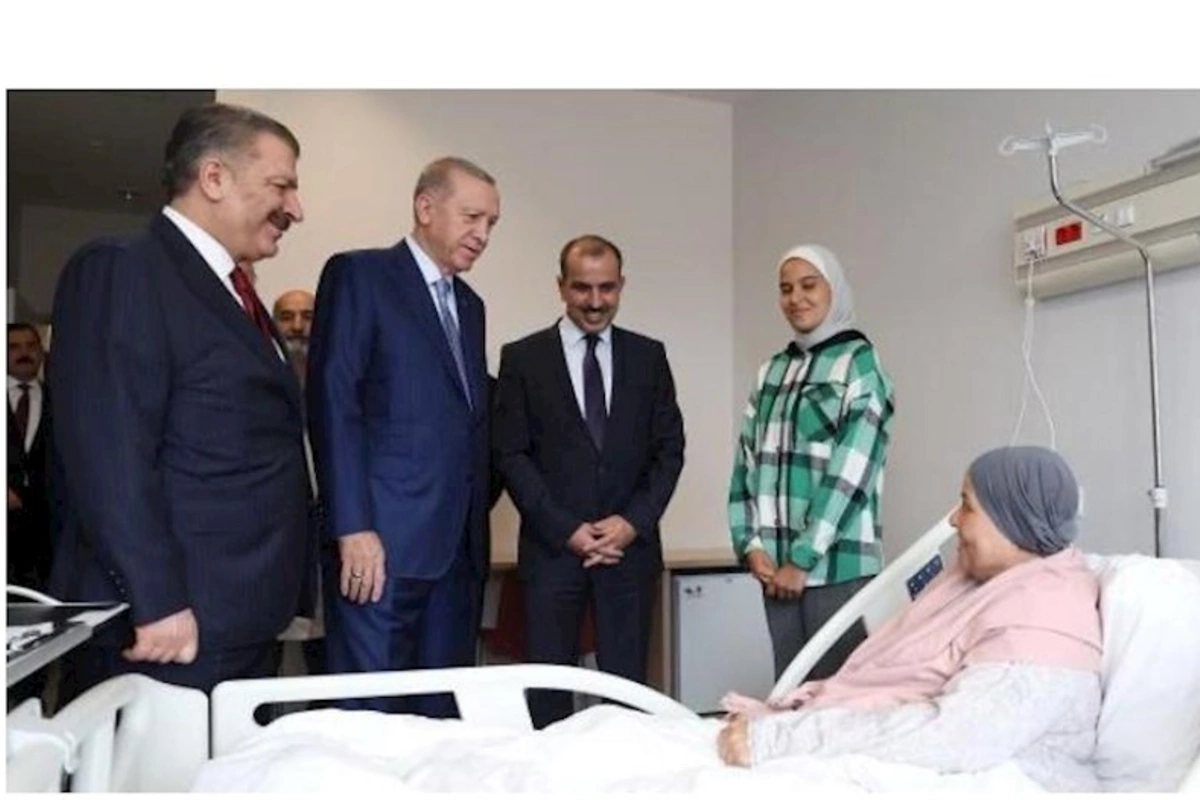 Prezident Ərdoğan Qəzzadan gətirilən xəstələri ziyarət etdi