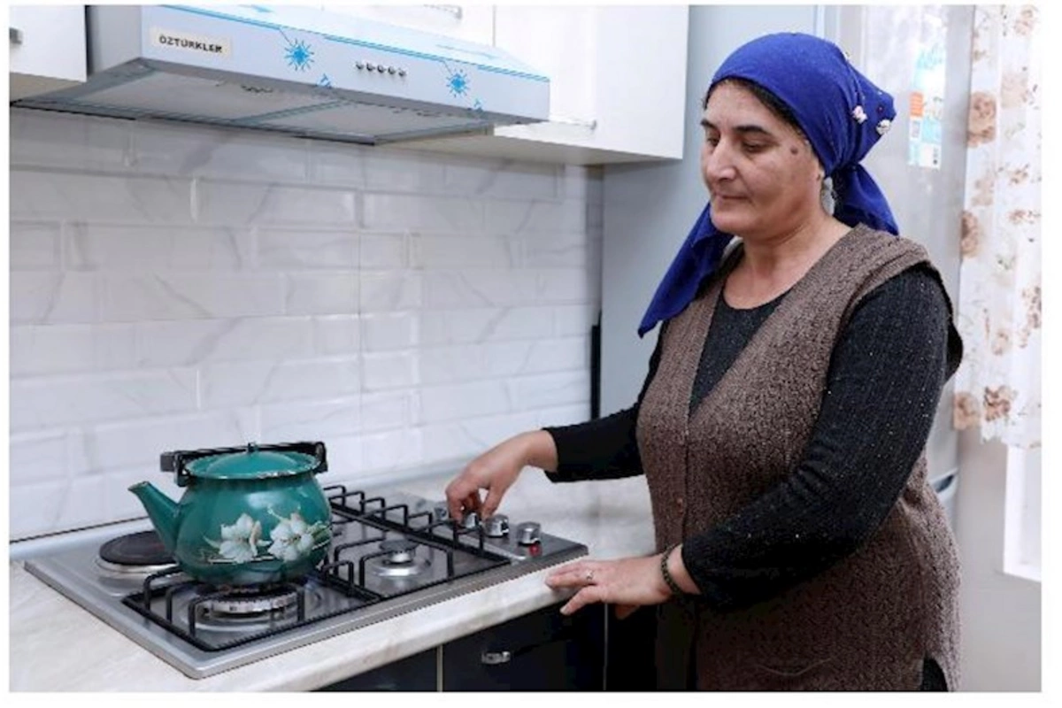 Daha bir kənd qazlaşdırıldı — FOTOLAR