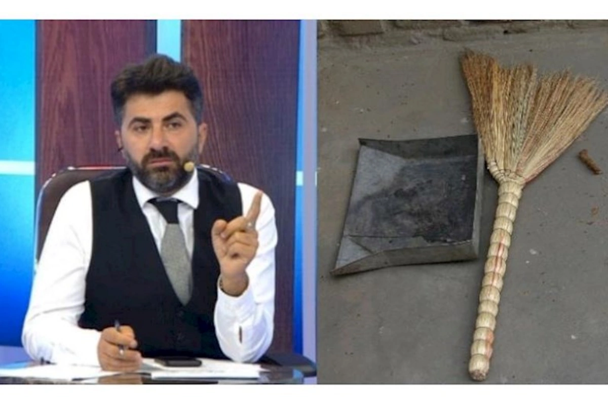 Zaur canlı yayımda studiyanı süpürdü — VİDEO