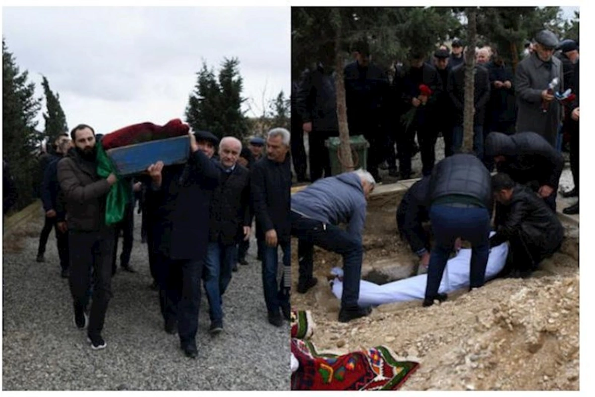 Bakıda avtomobillə vurularaq öldürülən alim dəfn olundu