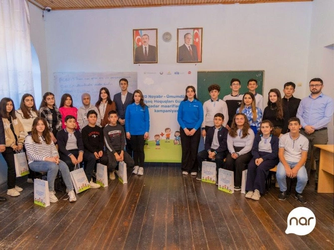 “Nar” Azərbaycanda uşaq hüquqlarının təşviqinə dəstək olur — FOTOLAR