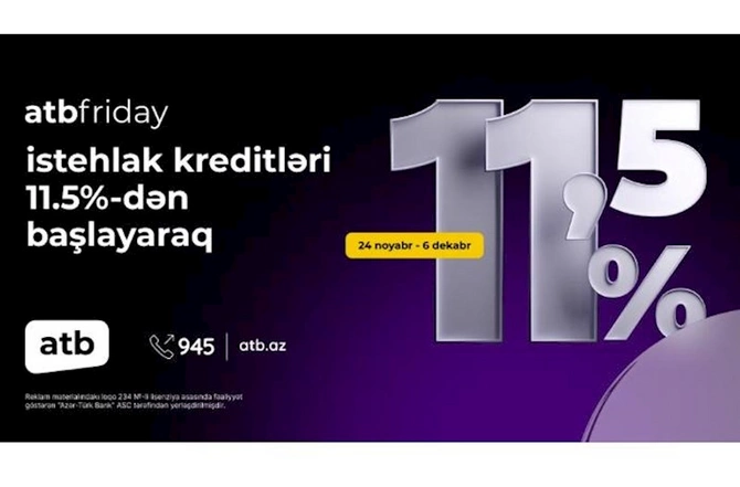Azər Türk Bankdan 11,5%-dən başlayan istehlak KREDİTLƏRİ