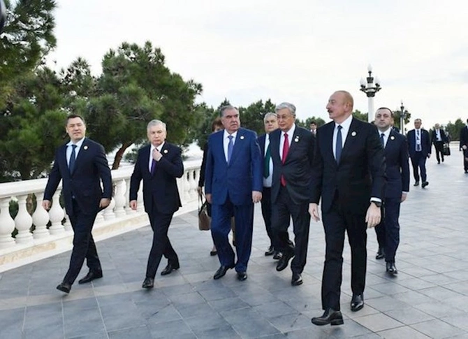 SPECA-nın sammitində iştirak edən liderlərin şərəfinə İlham Əliyevin adından rəsmi nahar verilib — FOTOLAR