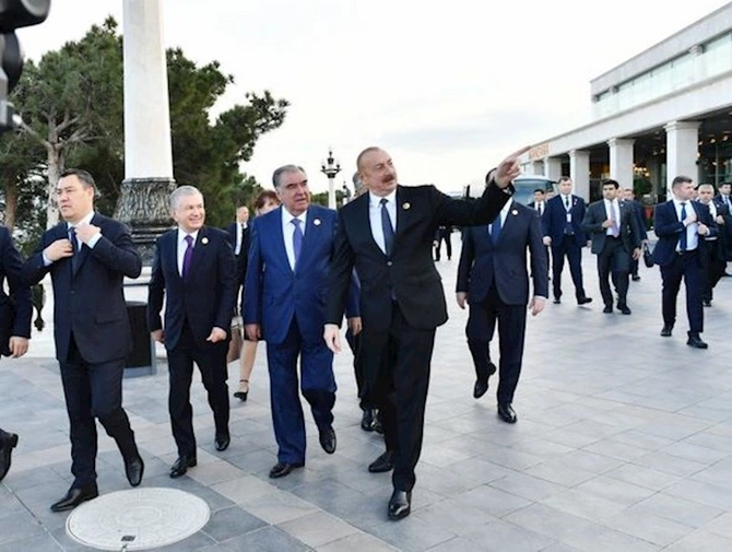 SPECA-nın sammitində iştirak edən liderlərin şərəfinə İlham Əliyevin adından rəsmi nahar verilib — FOTOLAR